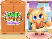 Play Funny Kitty Dressup
